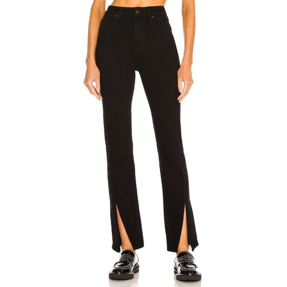 PISTOLA Teaghan Black Stretch High Rise Vented Cigarette Jeans, Size 27 - Picture 2 of 15